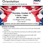 October Membership Orientation