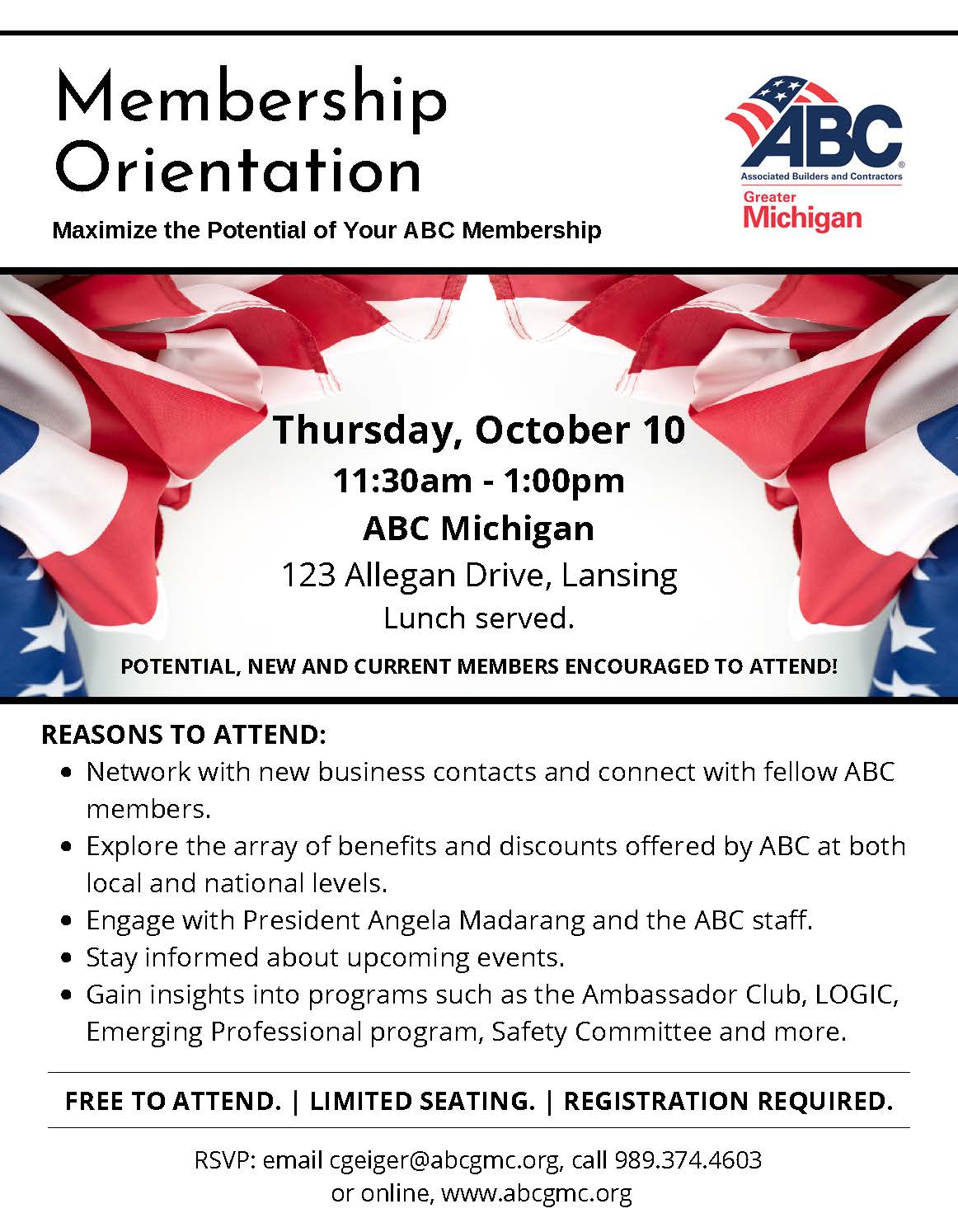 October Membership Orientation